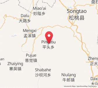 Map of Pingtou, Guizhou