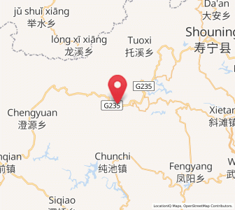 Map of Pingxi, Fujian