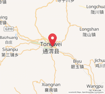 Map of Pingxiang, Gansu