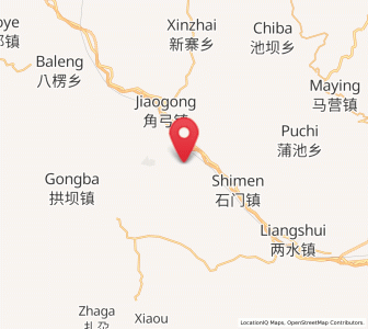 Map of Pingya, Gansu