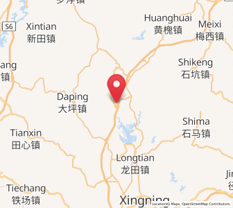 Map of Pingyang, Guangdong