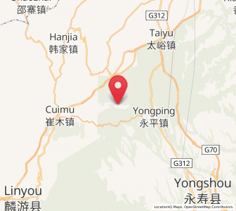 Map of Pingyao, Shaanxi