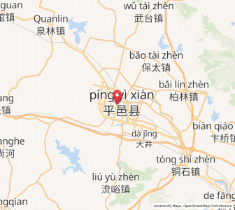 Map of Pingyi, Shandong