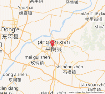 Map of Pingyin, Shandong