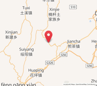 Map of Pingyuan, Guizhou