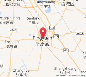 Map of Pingyuan, Shandong