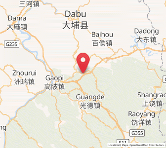 Map of Pingyuan, Guangdong