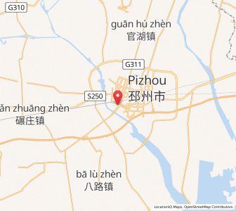 Map of Pizhou, Jiangsu
