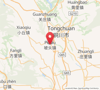 Map of Potou, Shaanxi