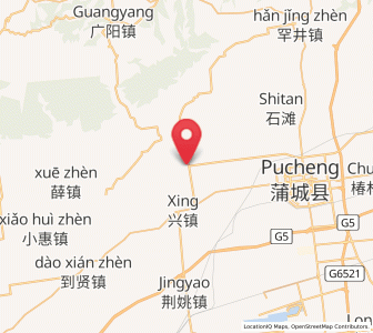 Map of Potou, Shaanxi