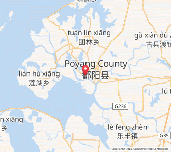 Map of Poyang, Jiangxi