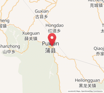 Map of Pucheng, Shanxi