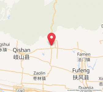 Map of Pucun, Shaanxi