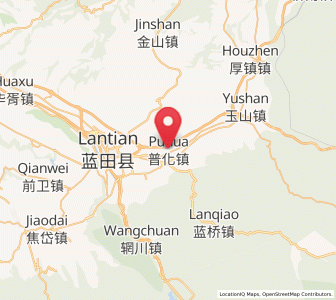 Map of Puhua, Shaanxi