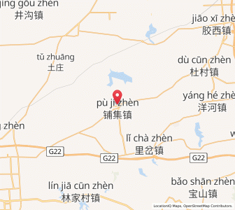 Map of Puji, Shandong