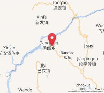 Map of Pujiawan, Yunnan