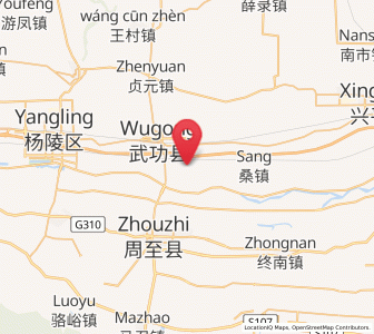 Map of Pujijie, Shaanxi
