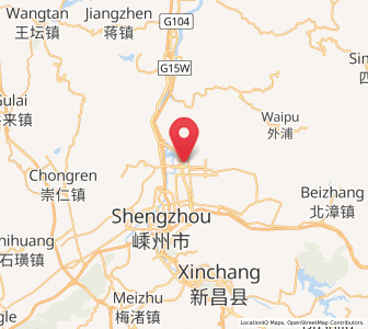 Map of Pukou, Zhejiang