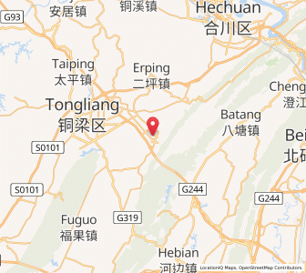 Map of Pulü, Chongqing