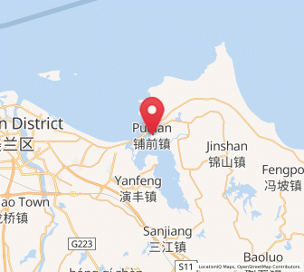 Map of Puqian, Hainan