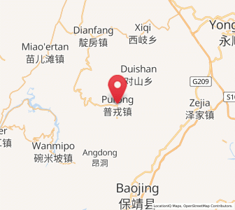 Map of Purong, Hunan