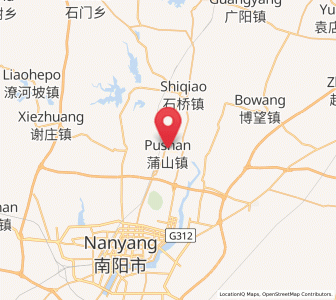 Map of Pushan, Henan