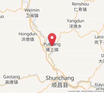 Map of Pushang, Fujian