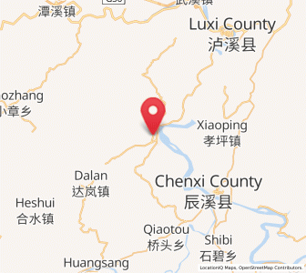 Map of Pushi, Hunan