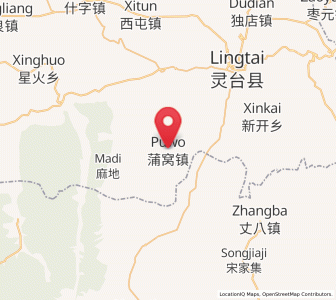 Map of Puwo, Gansu