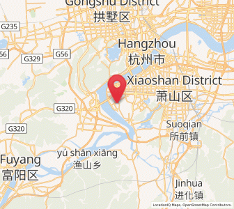 Map of Puyan, Zhejiang
