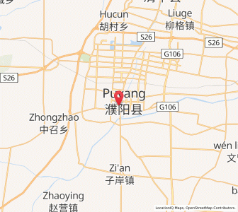 Map of Puyang Chengguanzhen, Henan