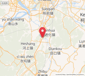 Map of Puyang, Zhejiang