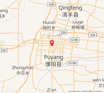 Map of Puyang, Henan