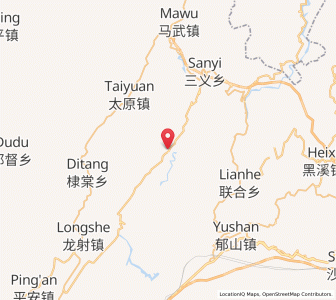 Map of Puzi, Chongqing