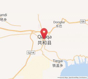 Map of Qabqa, Qinghai
