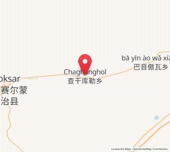 Map of Qagan Hol, Xinjiang