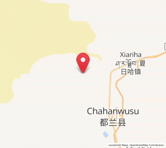 Map of Qagan Us, Qinghai