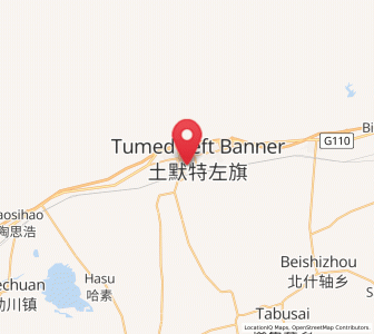 Map of Qasq, Inner Mongolia