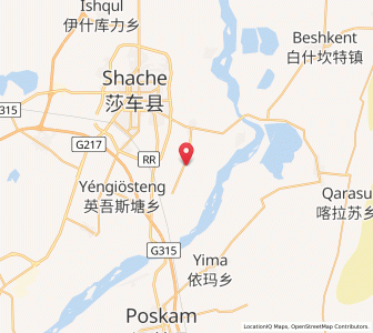 Map of Qia'erbage, Xinjiang