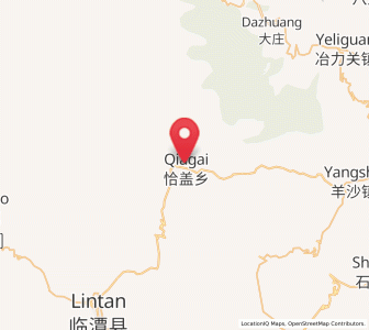Map of Qiagai, Gansu