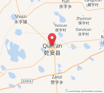 Map of Qian’an, Jilin