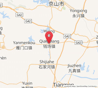 Map of Qianchang, Hubei