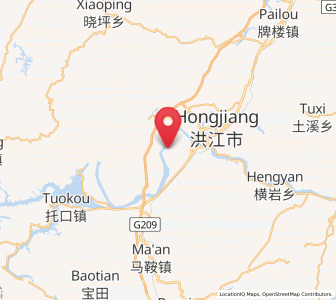 Map of Qiancheng, Hunan