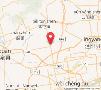 Map of Qiandong, Shaanxi