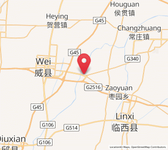 Map of Qiangezhai, Hebei