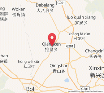 Map of Qiangken, Heilongjiang