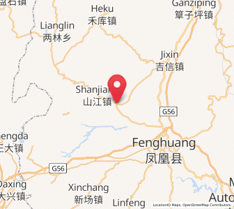 Map of Qiangongping, Hunan