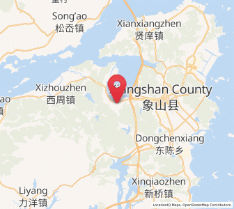 Map of Qiangtou, Zhejiang