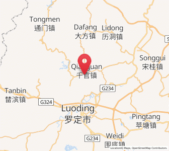 Map of Qianguan, Guangdong