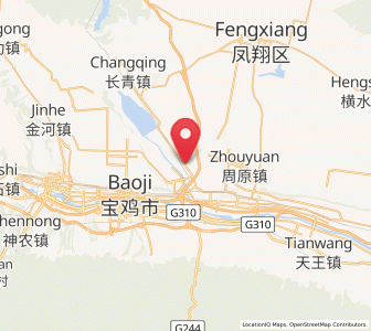 Map of Qianhe, Shaanxi